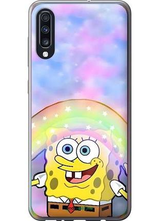 Чехол на samsung galaxy a70 2019 a705f спанч боб, sponge bob самсунг а70 2019 а705ф