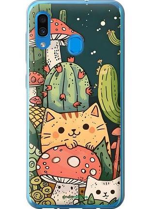 Чохол на samsung galaxy a30 2019 a305f коти гриби