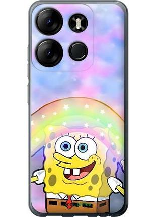 Чехол на tecno spark go 2023 bf7 спанч боб, sponge bob текно спарк гo 2023 бф7