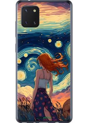 Чохол на samsung galaxy note 10 lite дівчина арт