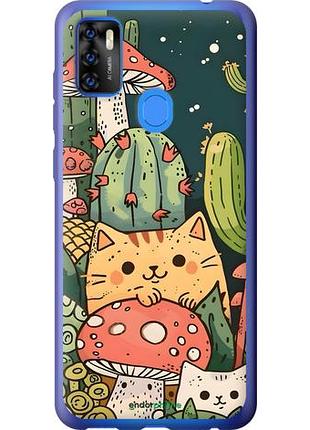 Чохол на zte blade a7s 2020 коти гриби