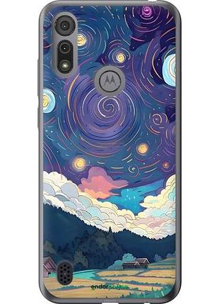 Чехол на motorola e6s креатинвый арт моторола е6с