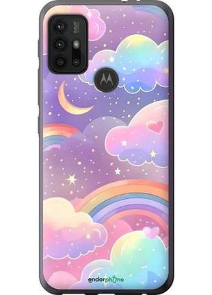Чохол на motorola moto g10 хмари та веселка