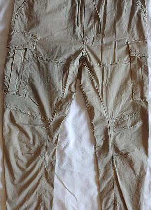 Мужские брюки карго джоггеры h&amp;m slim fit xl бежевые