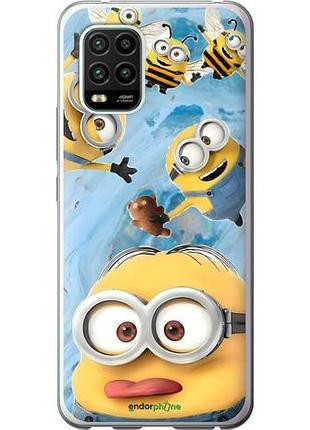 Чехол на xiaomi mi 10 lite миньоны сяоми ми 10 лайт