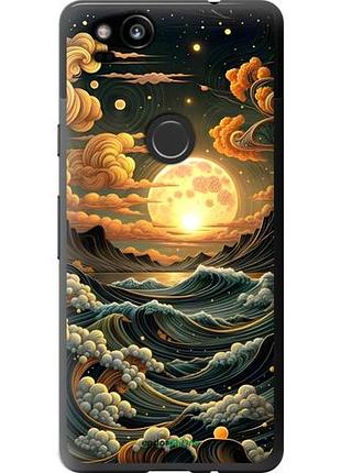 Чехол на google pixel 2 арт волны гугл пиксель 2