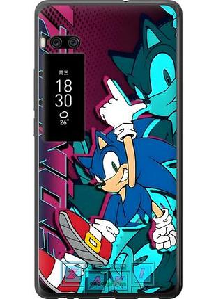 Чехол на meizu pro 7 plus соник sonic мейзу про 7 плюс