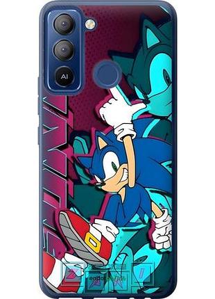 Чехол на tecno pop 5 lte bd4 соник sonic текно поп 5 лте бд4