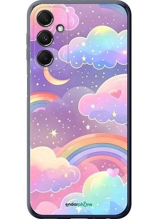 Чехол на samsung galaxy m34 5g облака и радуга самсунг м34 5г