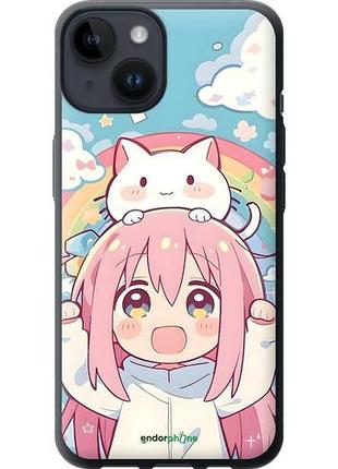Чехол на iphone 14 девочка аниме радуга айфон 14