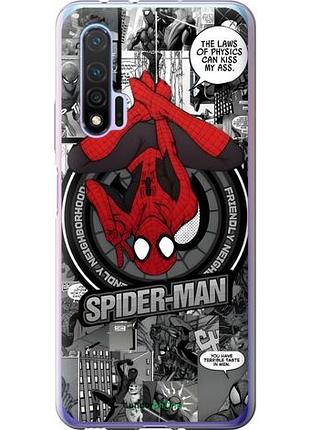 Чехол на huawei nova 6 человек паук, spiderman хуавей нова 6