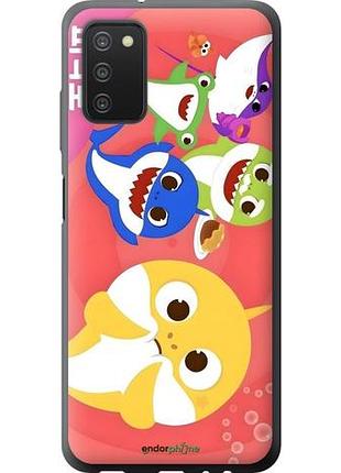 Чехол на samsung galaxy a03s a037f бейби шаркс самсунг а03с а037ф