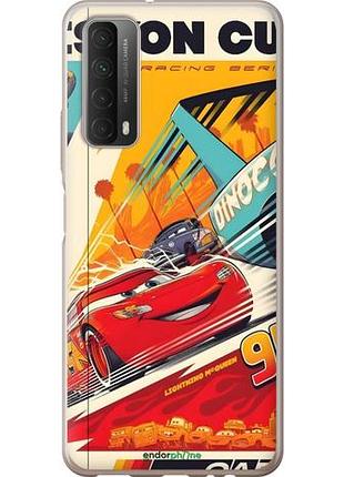 Чехол на huawei p smart 2021 тачки хуавей п смарт 2021