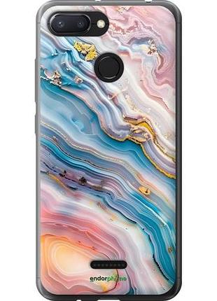 Чехол на xiaomi redmi 6 мрамор красивый сяоми редми 6