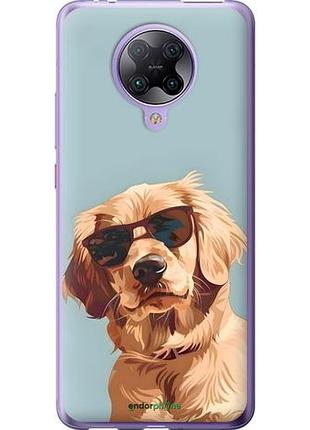 Чехол на xiaomi redmi k30 pro пес в очках сяоми редми к30 про