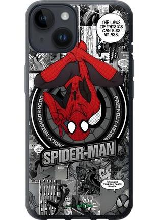 Чехол на iphone 14 человек паук, spiderman айфон 14