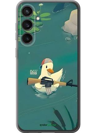 Чехол на samsung galaxy s23 fe уточка с автоматом самсунг с23 фе