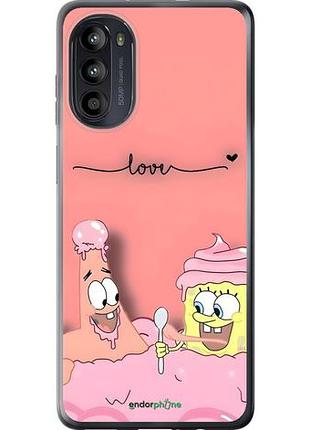 Чехол на motorola moto g52 спанч боб, sponge bob моторола мото г52