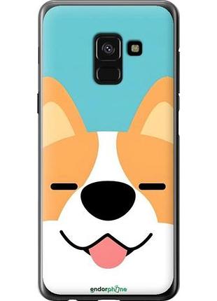 Чехол на samsung galaxy a8 2018 a530f забавный корги самсунг а8 2018 а530ф
