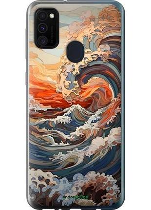Чохол на samsung galaxy m21 m215f арт хвилі