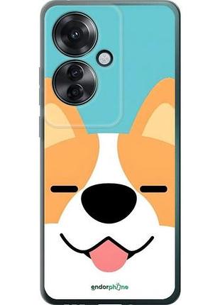 Чехол на oppo reno11 f забавный корги оппо рено11 ф
