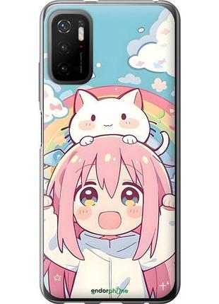 Чохол на xiaomi poco m3 pro дівчинка аніме веселка