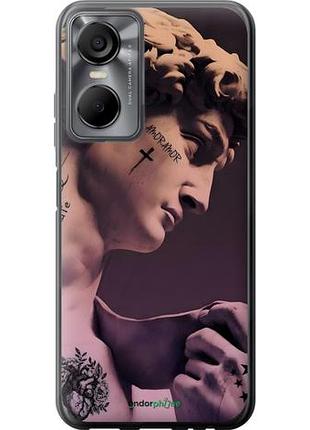 Чехол на tecno pop 6 pro be8 давид тату текно поп 6 про бе8