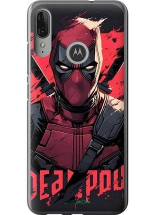 Чехол на motorola moto e6 plus дэдпул, deadpool моторола мото е6 плюс