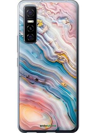 Чехол на vivo y73s мрамор красивый виво у73с