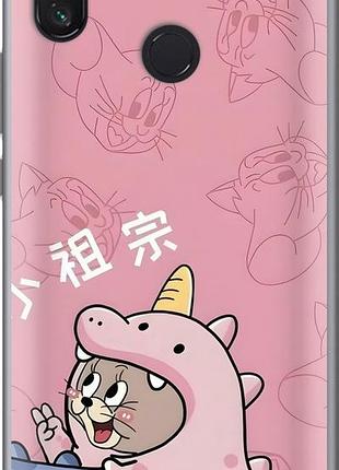 Чехол на xiaomi mi max 3 том и джерри 2 сяоми ми макс 3 2