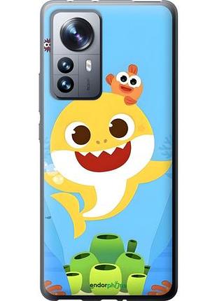 Чехол на xiaomi 12 pro бейби шарк сяоми 12 про
