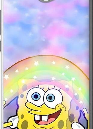 Чехол на huawei y7 2017 спанч боб, sponge bob хуавей у7 2017