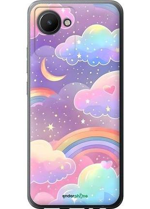 Чохол на realme c30 хмари та веселка