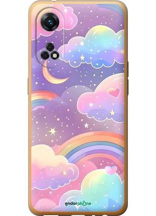 Чехол на oppo reno8 t облака и радуга оппо рено8 т