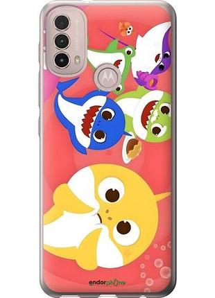 Чехол на motorola e40 бейби шаркс моторола е40