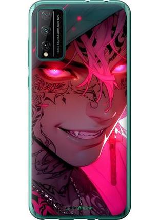 Чехол на huawei honor play 4t pro аниме демон 3 хуавей хонор плей 4т про3