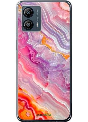 Чехол на motorola moto g53 мрамор 2