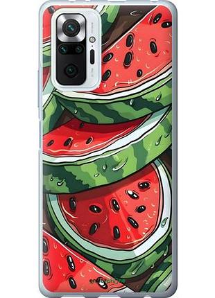 Чехол на xiaomi redmi note 10 pro арбуз