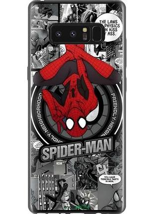 Чехол на samsung galaxy note 8 человек паук, spiderman самсунг ноут 8