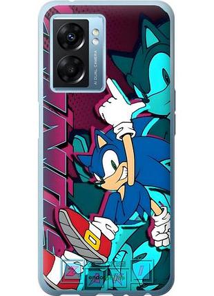 Чехол на oppo a77 5g соник sonic оппо а77 5г