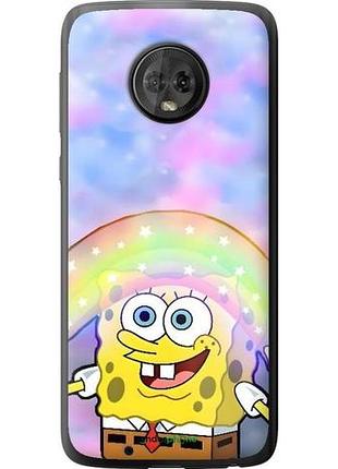 Чехол на motorola moto g6 спанч боб, sponge bob моторола мото г6