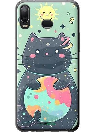 Чехол на samsung galaxy a6s милый котик самсунг а6с