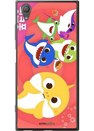 Чехол на sony xperia xa1 plus g3412 бейби шаркс сони эксперия ха1 плюс г3412