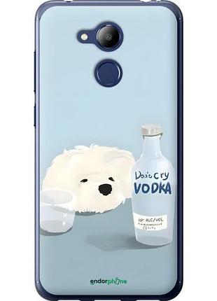 Чехол на huawei honor 6c pro пес водка хуавей хонор 6с про