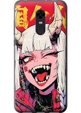 Чехол на xiaomi redmi 5 plus аниме демон сяоми редми 5 плюс