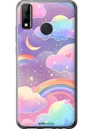 Чехол на huawei y8s облака и радуга хуавей у8с