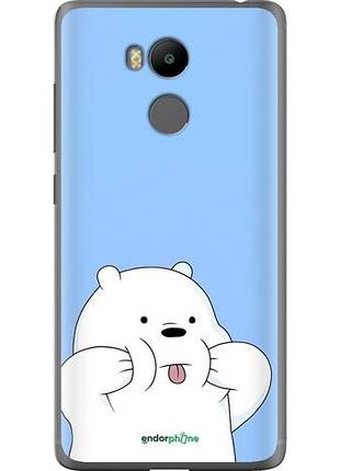 Чехол на xiaomi redmi 4 pro милый мишка сяоми редми 4 про