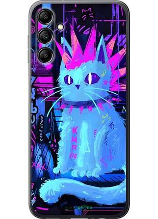 Чехол на samsung galaxy a14 a145f кот панк