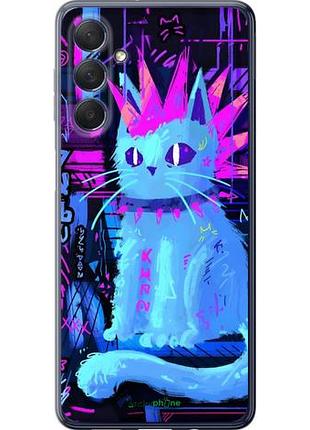 Чехол на samsung galaxy m54 кот панк