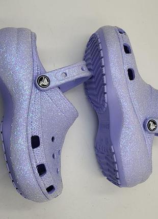 Сабо — crocs classic platform glitter ✨ 3